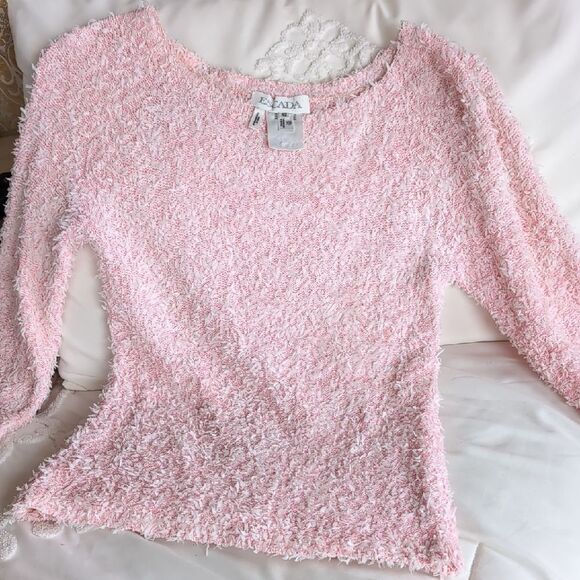 Escada 🩷 Woven Textured Lightweight Sweater - Picture 2 of 12